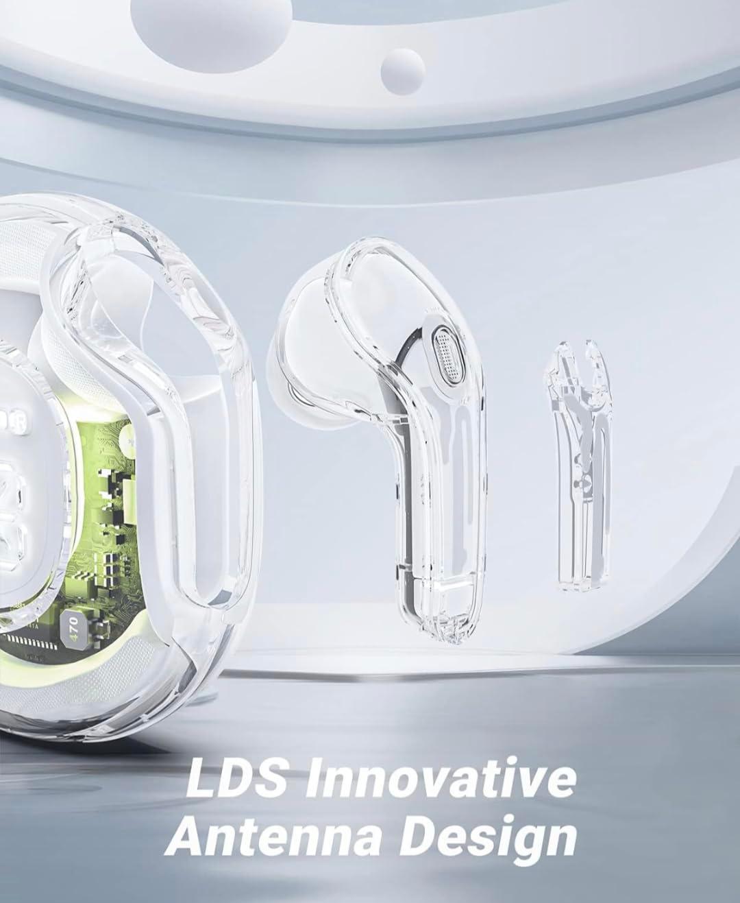 Wireless Earphones Bluetooth LED Power Display