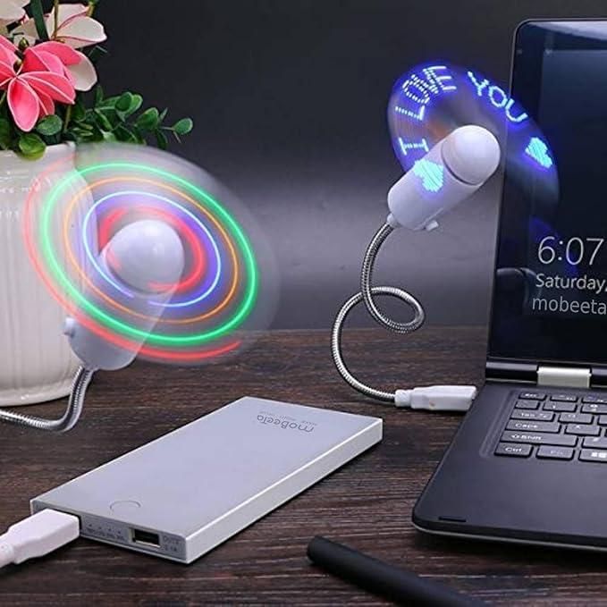 USB LED Fan with CD Customized Message